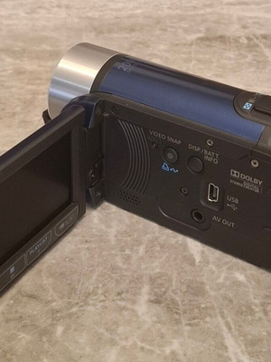 Canon Legria FS306 camcorder with flip-out LCD