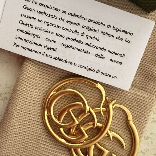 Gucci GG Hoop gold-tone earrings