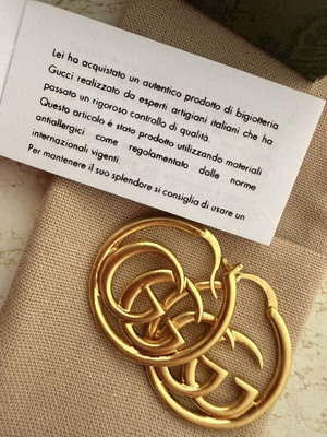 Gucci GG Hoop gold-tone earrings