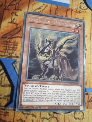 Gizmek Naganaki, The Sunrise Signaler Effect Monster used, Rare