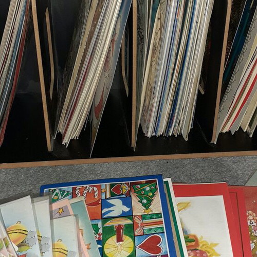 Christmas cards like new with music, pack of 5 pieces