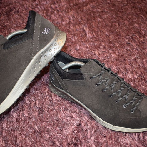 Hanwag Gore Tex leather men's shoes used, size 44, gray