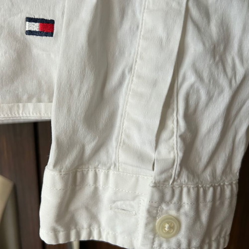TOMMY HILFIGER, No 8 (S), women's shirt, classic, color white.
