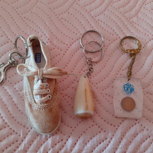Set of 3 assorted keychains