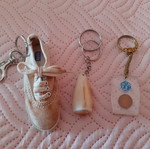 Set of 3 assorted keychains