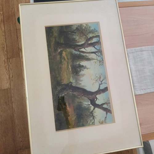 Oil paintings by Tasos like new, framed set or single