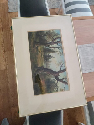Oil paintings by Tasos like new, framed set or single