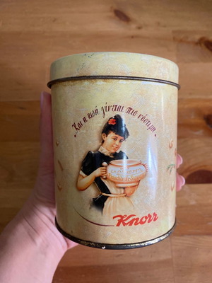 Μεταλλική vintage συλλεκτική συσκευασία Knorr μεταχειρισμένη