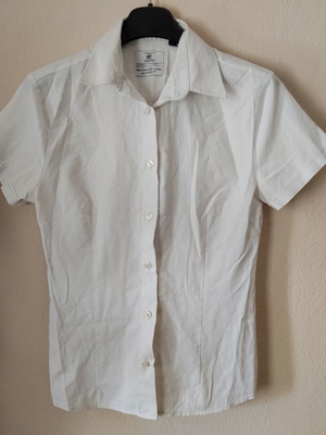 White fitted shirt like new, sizes S and M