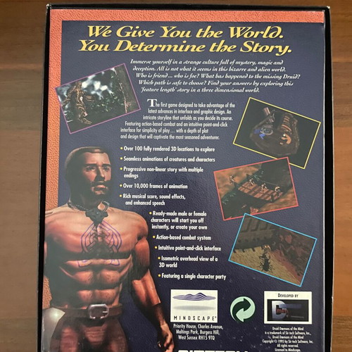 Druid: Dæmons of the Mind PC game like new, big box