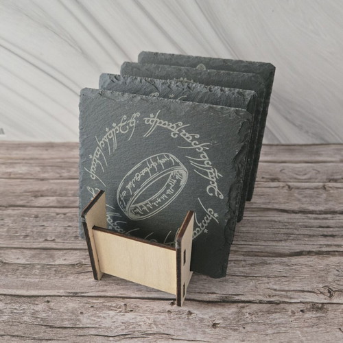 Lord of the Rings new volcanic stone coaster set