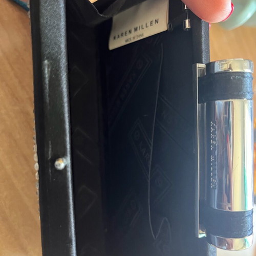 Karen Millen clutch black formal bag used