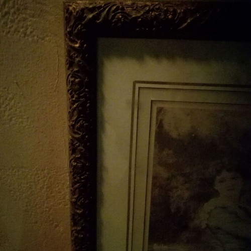 Engraving from 1960 with handmade wood-carved frame new