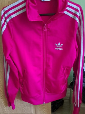 Adidas Jacket like new, pink with light gray