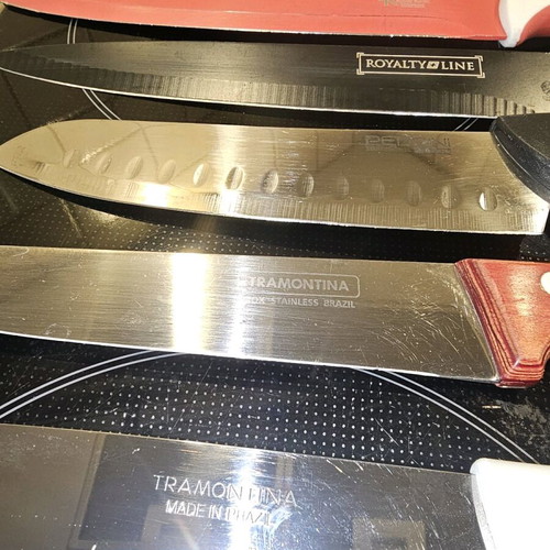 Kitchen knives used, assorted