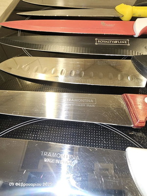 Kitchen knives used, assorted