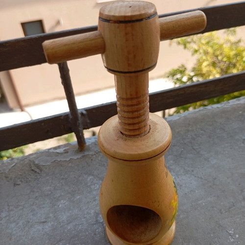 Vintage wooden nutcracker hand made like new