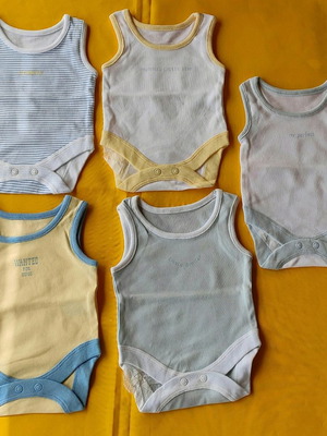 Next baby bodysuit set for premature baby, new, 5 pcs