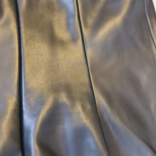 Bershka leather dress black like new with straps