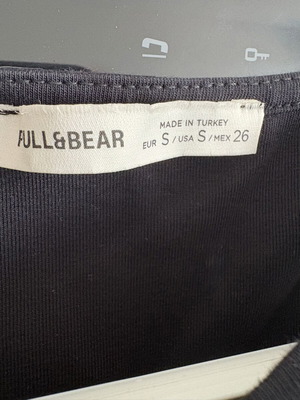 Pull & Bear short black dress, size S