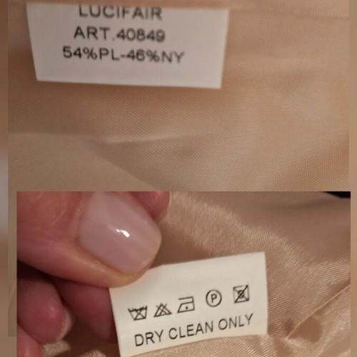 Lucifair jacket with lace collar and buttons, salmon color