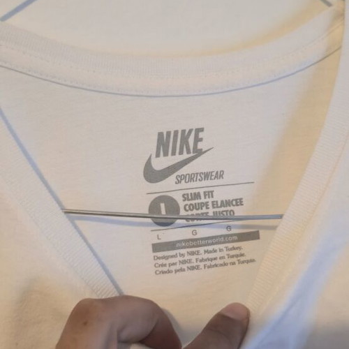 Nike Sportswear Glasgow women's white t-shirt size L like new