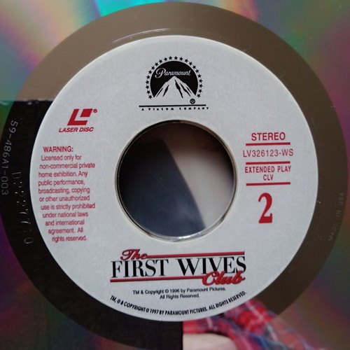 LaserDisc The First Wives Club 1996 comedy like new