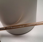 Eyeglass frames used, beige, made in Italy