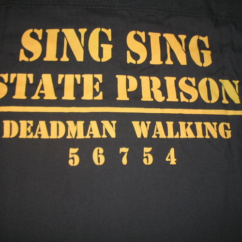 New shirt of the death row inmates, from Sing Sing prison of the United States. 3XL