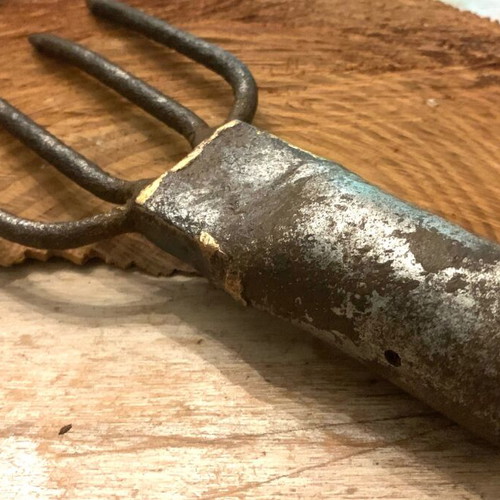 Fishing spear used, collectible old metal harpoon 1920-1930