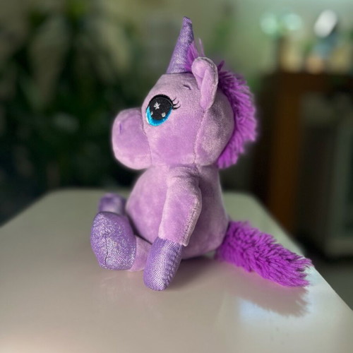 Bergland GMBH Purple Glitter Unicorn Plush new