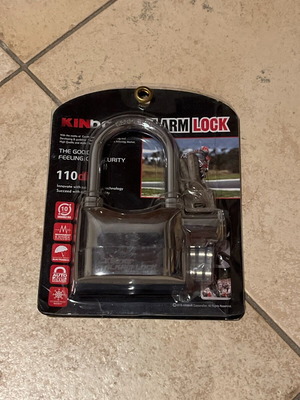 Lock with 110db alarm new