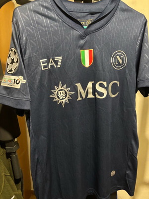 SSC Napoli Third Match Jersey Euro 25/26 De Bruyne Medium new