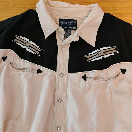 Wrangler western shirt used, size XXL, beige