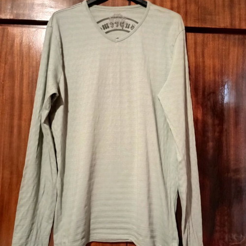 Men's long-sleeve shirt in light khaki like new