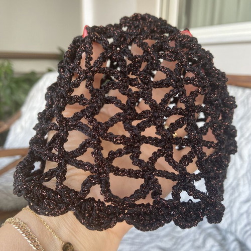 Summer hat black and bronze