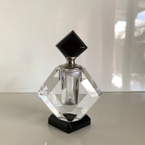 Glass perfume bottle used, fragrance container