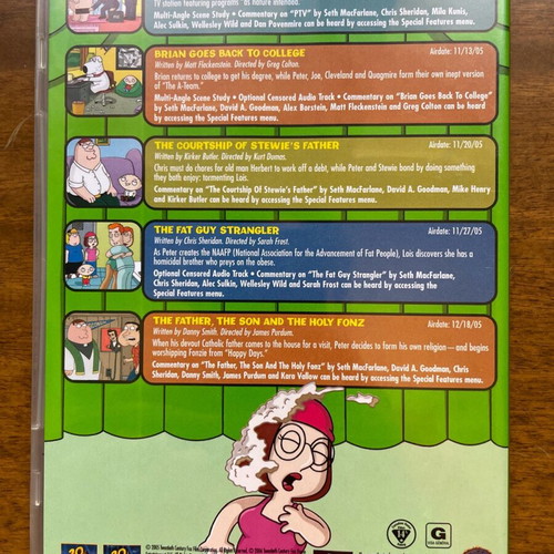 Family Guy DVD Volume Four like new, Region 1, no Greek subtitles