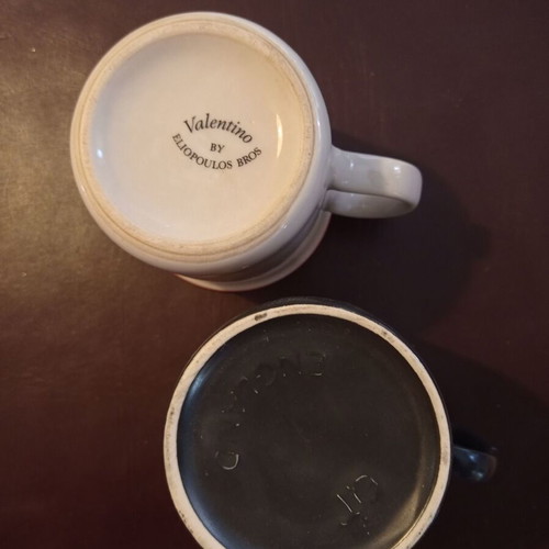 Cup mug used, set of two pieces