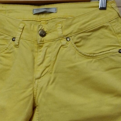 Staff Snizzy cotton jeans like new, yellow, skinny fit