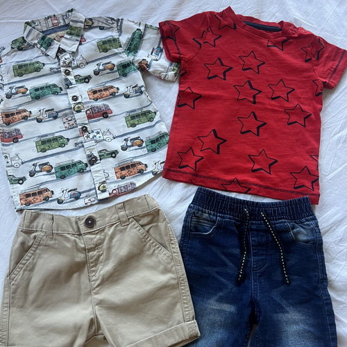 Baby boy clothes set like new, 9-12 months, 4 pieces