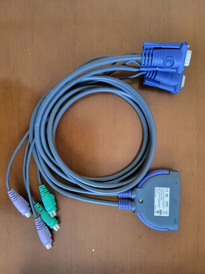 Aten CS-62 2 Port PS/2 KVM Switch like new