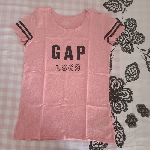 GAP women's T-shirt used, pink orange, size XS