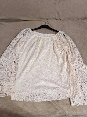 Women's lace blouse used, white, one size