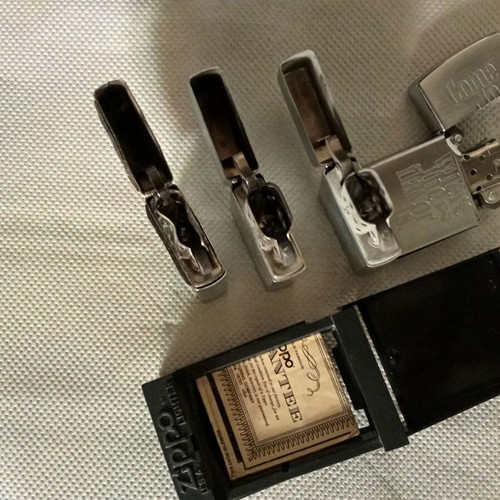 Zippo lighters set of four like new