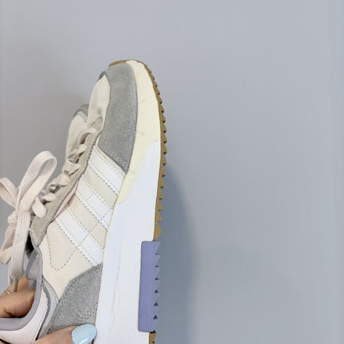Adidas sneakers used, size 38, white and grey
