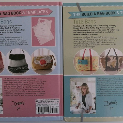 Sewing books for bags by Debbie Shore used, pack of 2