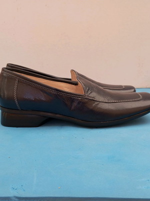 Scenza leather shoes No 37 new, blue