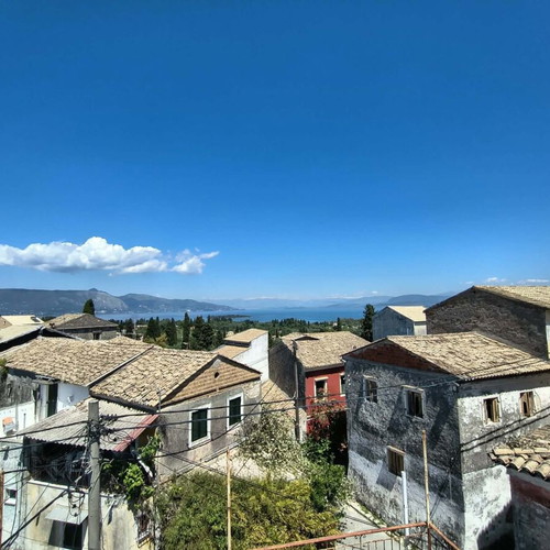 Detached house 100 sqm near Corfu town with sea view