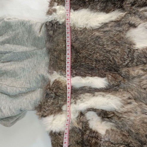 On Line women's cardigan with faux fur like new, grey and brown